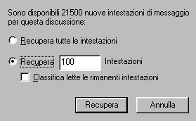Scegliere quanti messaggi visualizzare