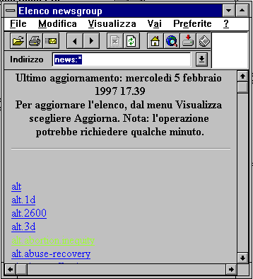 Configurazione news Explorer 3x